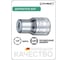 Держатель 3/8"DR для вставок (бит) 1/4" Stahlwille 12180026 В0000000061375 2