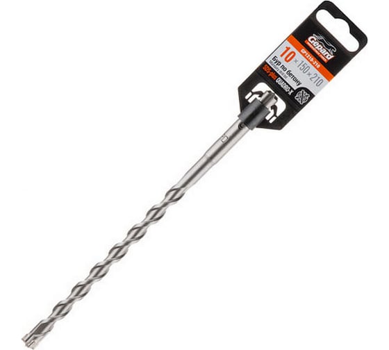 Бур сверло 10x150x210 мм, SDS-plus, Quadro-x Gepard GP1210-210 1