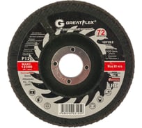 Круг лепестковый торцевой 72 лепестка (125х22,2 мм; Р120) GREATFLEX 71-125120