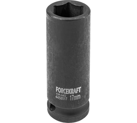 Головка ударная глубокая 6-гранная 17 мм, 1/2"DR FORCEKRAFT FK-4458517(27032)
