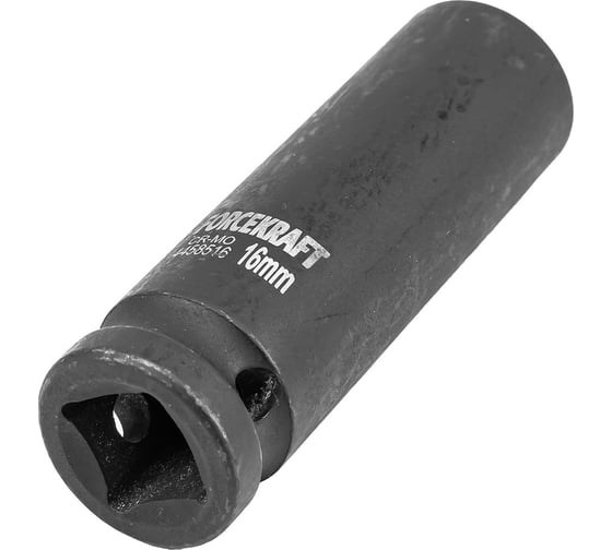 Головка ударная глубокая 6-гранная 16 мм, 1/2"DR Forcekraft FK-4458516(27031)
