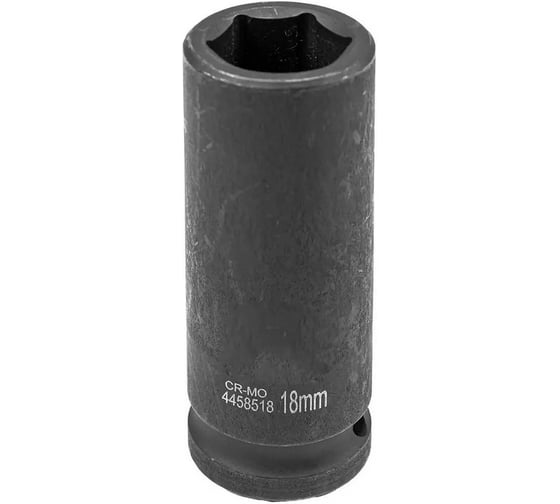 Головка ударная глубокая 6-гранная 18 мм, 1/2"DR Forcekraft FK-4458518 (27033)