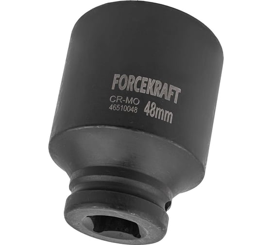 Головка ударная глубокая 6-гранная 48 мм, 3/4"DR FORCEKRAFT FK-46510048