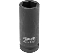 Головка ударная глубокая 6-гранная 19 мм, 1/2"DR FORCEKRAFT FK-4458519(27034)