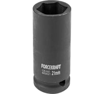 Головка ударная глубокая 6-гранная 21 мм, 1/2"DR FORCEKRAFT FK-4458521(27036)