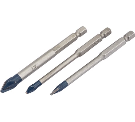 Сверла по керамограниту HardCeramic 3 шт, Hex-9 (5, 6, 8 мм) Bosch 2608579511