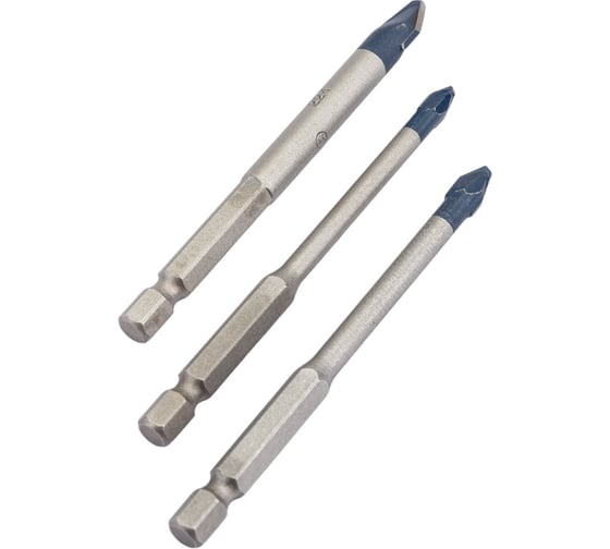 Сверла по керамограниту HardCeramic 3 шт, Hex-9 (5, 6, 8 мм) Bosch 2608579511