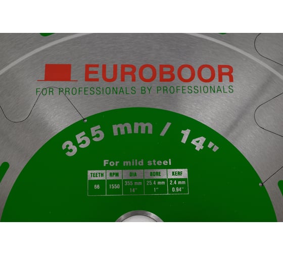 Диск пильный по металлу 355х2.4х25.4 мм, 66 зубьев EUROBOOR 130.355/66M