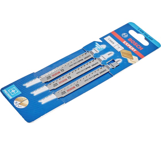 Пилки Expert Т308В, HCS, 3 шт для лобзика Bosch 2608900550