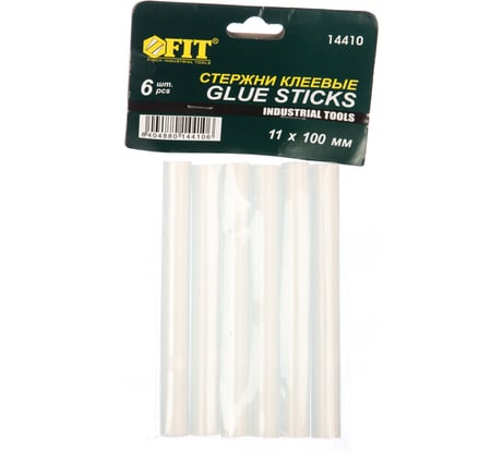 Стержни клеевые бесцветные (11х100 мм; 6 шт.) FIT 14410