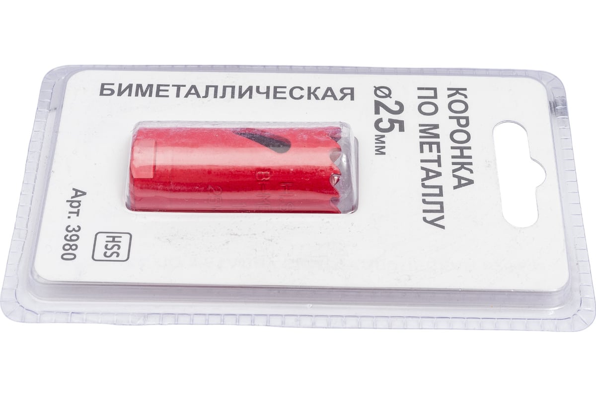 Коронка по металлу 25 мм, bi-metall, блистер Спец 3980 - выгодная цена ...