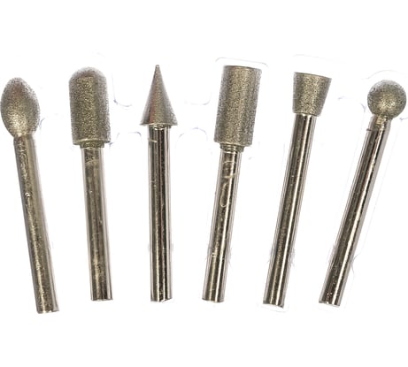 Шарошки с алмазным напылением 6 шт. FIT 36482