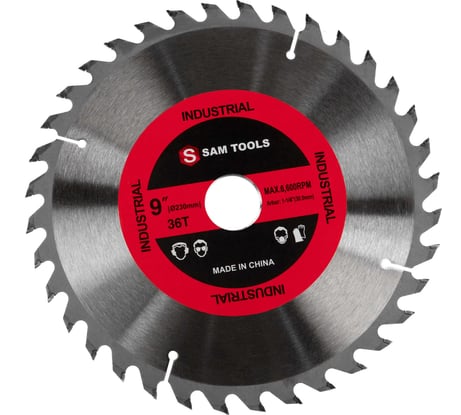 Пильный диск SAMGRUPP по дереву d230 30/32 мм 36 зубьев SAMC-020230036