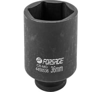 Головка ударная глубокая 6-гранная 36 мм, 1/2"DR Forsage F-4458536(27094)