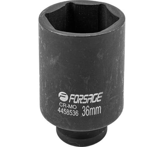 Головка ударная глубокая 6-гранная 36 мм, 1/2"DR Forsage F-4458536(27094)