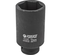 Ударная глубокая головка Forsage 32мм 6гр, 1/2" F-4458532(6827)