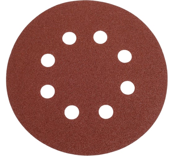 Круг шлифовальный (5 шт; 125 мм; P80; 8 отв.) MOS 39834М 1