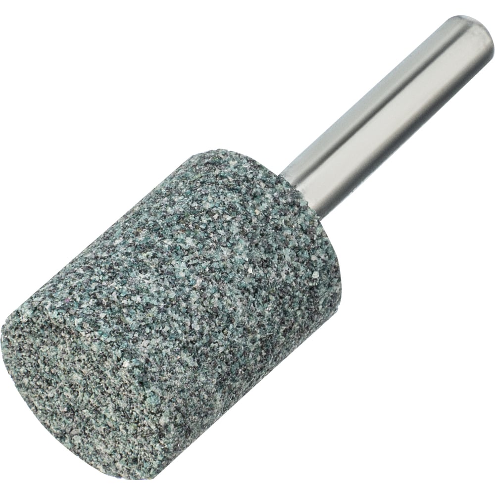 Шарошка абразивная, цилиндр, 19x25 мм, для дрели, хвостовик d6 мм, 63с ...