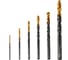 Набор сверл по металлу Golden Tip 2, 3, 4, 5, 6, 8 мм, HSS-Tin, 6 шт Denzel 72300 3