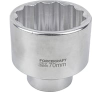 Головка 70 мм, 1" DR, 12 гранная Forcekraft FK-58970(54316)
