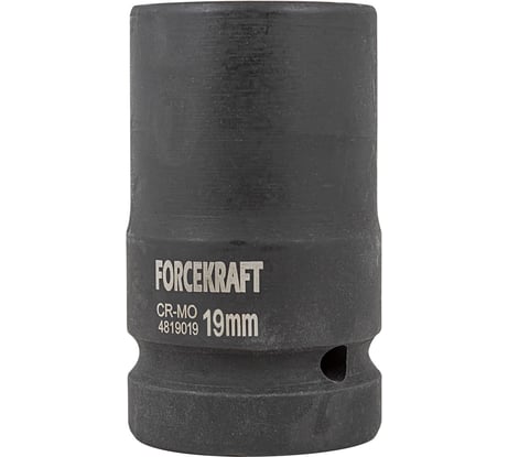 Головка ударная для футорки 19 мм, 1" DR, 4 гранная FORCEKRAFT FK-4819019