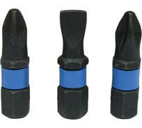 Набор вставок Extrema (Ph2, Pz2, SL6; 25 мм; 3 шт.) Brigadier 39558