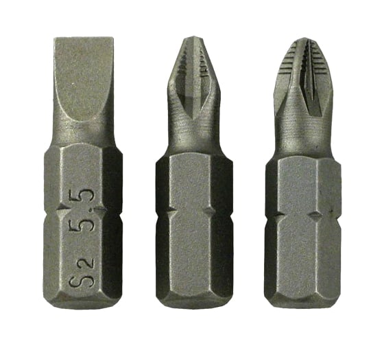 Набор вставок Lite (SL5.5, Ph2, Pz2; 25 мм; 3 шт.) Brigadier 39654
