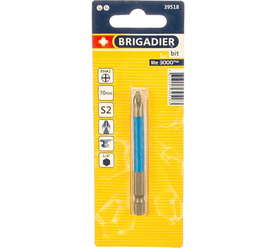 Вставка Lite (PH2; 70 мм) Brigadier 39518