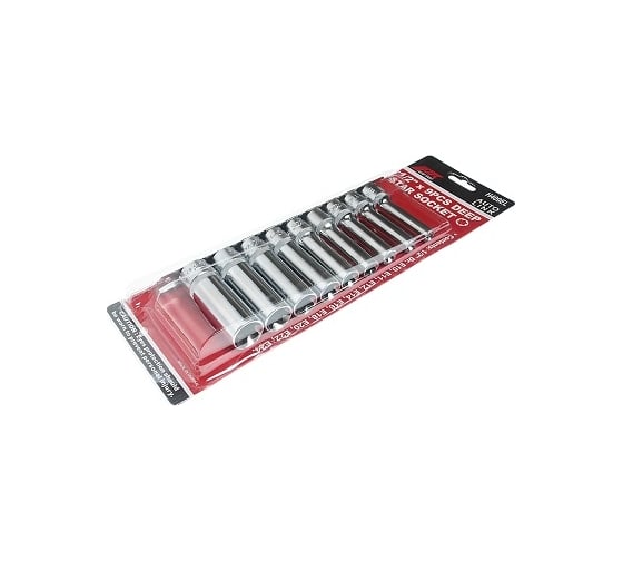 Набор головок торцевых удлиненных внутренний TORX, 1/2"DR, 9 предметов E10-E24 JTC JTC-H409EL