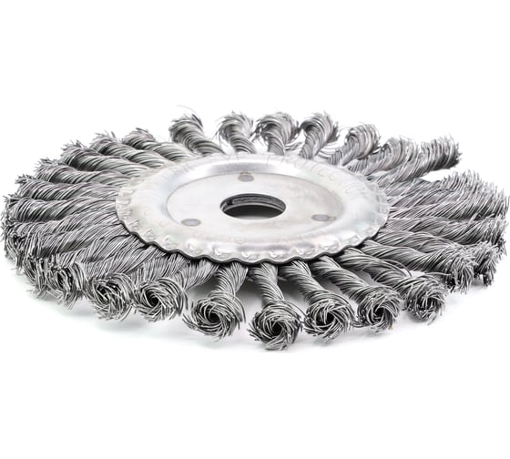 Щетка дисковая жгутовая 175x13x22.2 мм, ворс сталь 0.50 EuroBrush 13-023 EB-DST6L