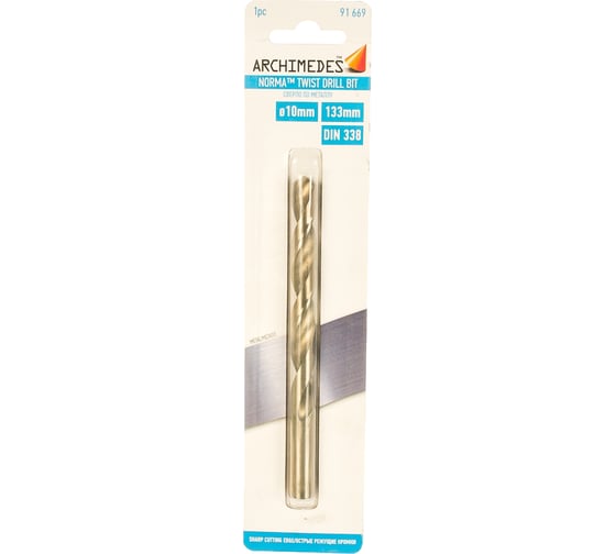 Сверло по металлу (10 мм) Archimedes 91669