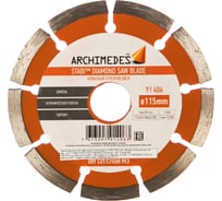Алмазный отрезной диск 115 мм Archimedes 91406