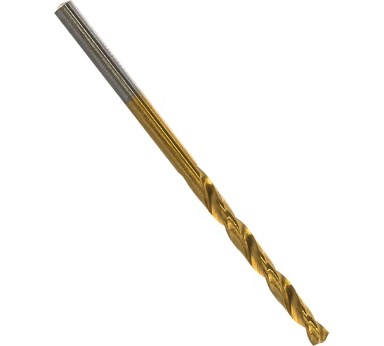 Сверло по металлу Профоснастка 3,3 мм HSS M2 TIN/135 DIN 338, 1 шт., №200 30201040