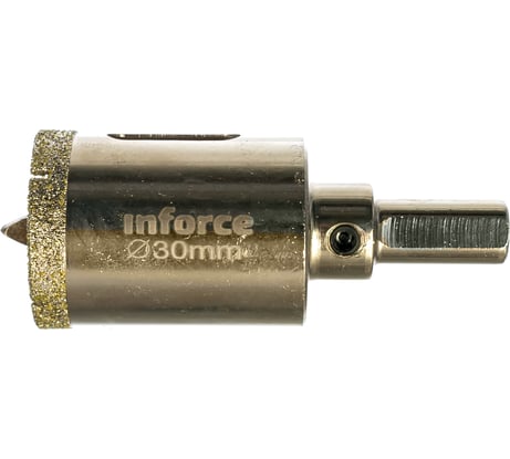 Коронка алмазная по стеклу и керамике (30 мм; 30 мм) Inforce 11-01-069