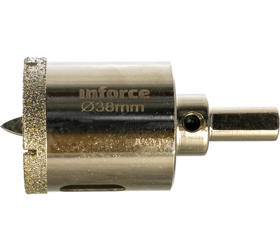 Коронка алмазная по стеклу и керамике (38 мм; 30 мм) Inforce 11-01-072 1