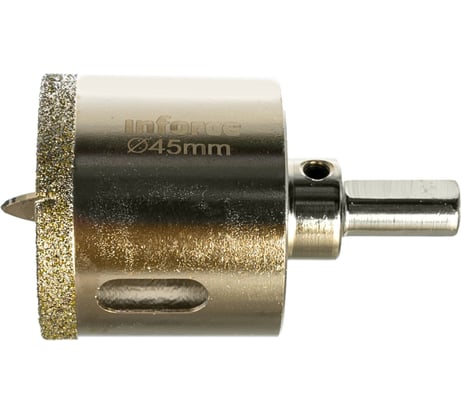 Коронка алмазная по стеклу и керамике (45 мм; 30 мм) Inforce 11-01-074