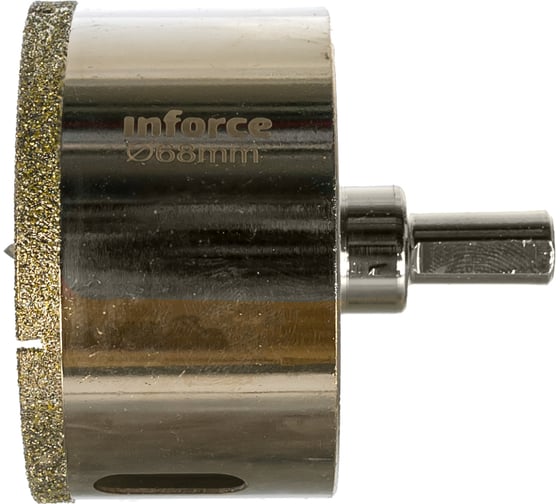 Коронка алмазная по стеклу и керамике (68 мм; 30 мм) Inforce 11-01-077