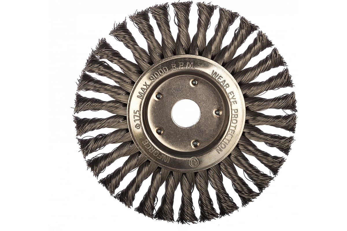 Щетка дисковая плоская для УШМ (175х22.2 мм) Inforce 11-01-048 ...
