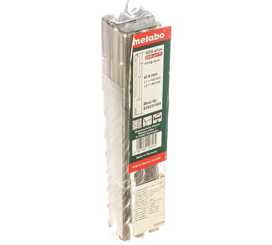 Бур Pro 4 (10 шт; 8х160х100 мм; SDS+) Metabo 625237000