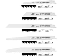 Набор полотен (12 шт.; дерево/металл) для сабельной пилы TROTEC 6215001210