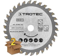 Набор полотен 3 TCT (2 шт.; 89х10 мм) для погружной пилы TROTEC 6215001303