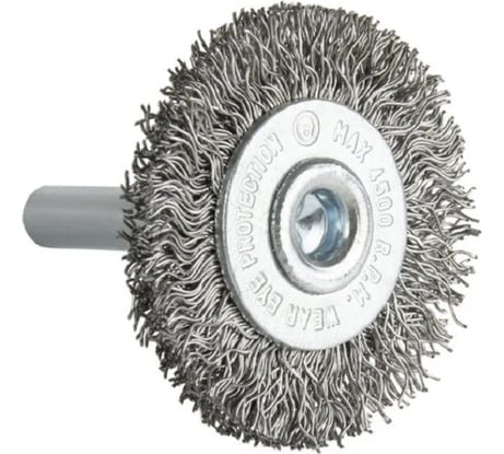 Щетка дисковая волнистая с хвостовиком 37 мм, проволока - INOX 0.30 мм DEBEVER DB80163368