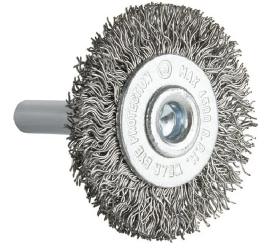 Щетка дисковая волнистая с хвостовиком 37 мм, проволока - INOX 0.30 мм DEBEVER DB80163368