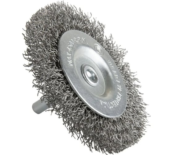 Щетка дисковая волнистая с хвостовиком 75 мм, проволока - INOX 0.30 мм DEBEVER DB80163371