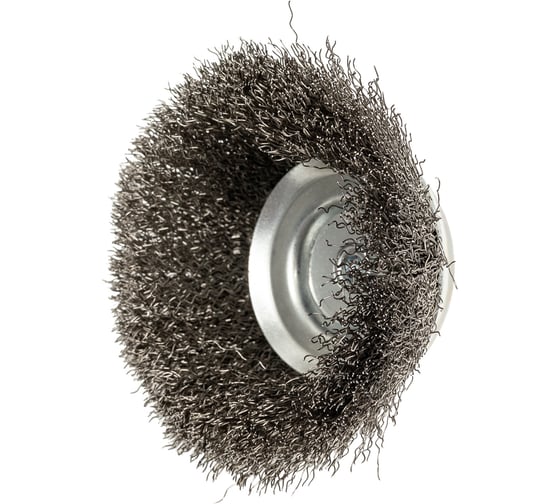 Щетка чашечная волнистая с хвостовиком 100 мм, проволока - INOX 0.30 мм DEBEVER DB80163409