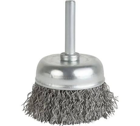 Щетка чашечная волнистая с хвостовиком 62 мм, проволока - INOX 0.30 мм DEBEVER DB80163407