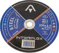 Отрезной круг Steel A046TBF 230x2.5x22 мм, Т41, металл Interflex 4078232510