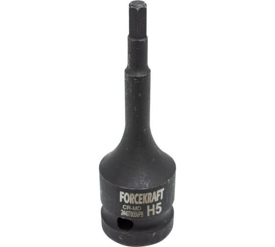 Головка-бита 6-гранная ударная 5мм, 1/2" Forcekraft FK-24407805MPB(27053) 1