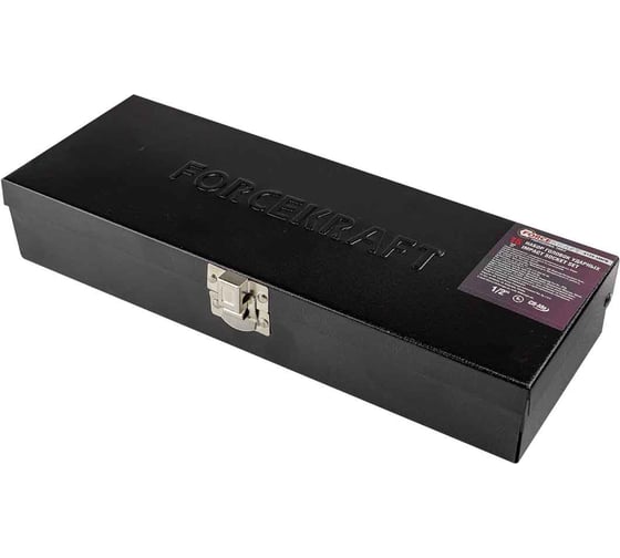Головки ударные 6-гранные 15 предметов, 1/2" DR Forcekraft FK-4159-5MPB(54554)