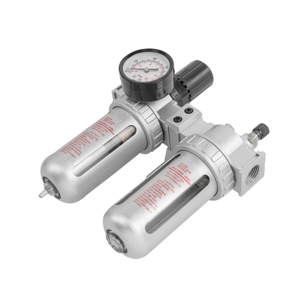 Блок подготовки воздуха 3/8" фильтр-регулятор + лубрикатор 10Мк, 1000 л ...